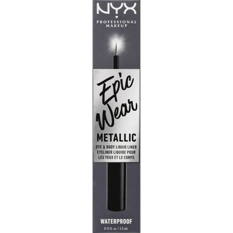 Nyx Cosmetics Epic Wear Metallic Long-Lasting Waterproof Liquid Eyeliner, Gunmetal