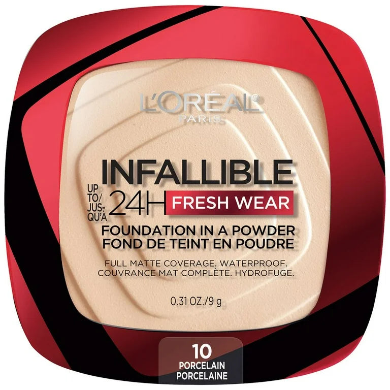 Loreal Paris Infallible Up to 24H Fresh Wear Foundation in a Powder 110 Porcelain  - 0.31oz