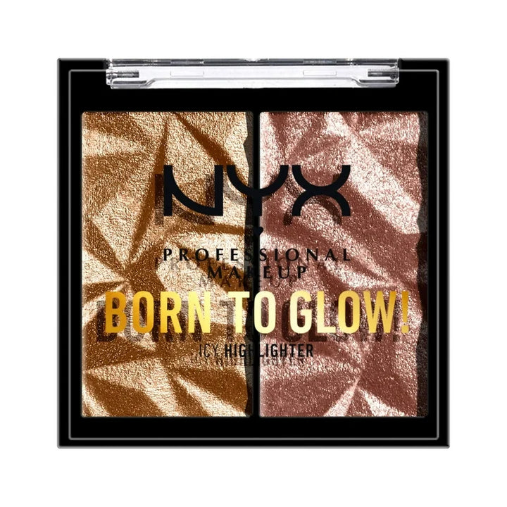 NYX Born To Glow Icy Highlighter Duo Bout the bronze & gem strom