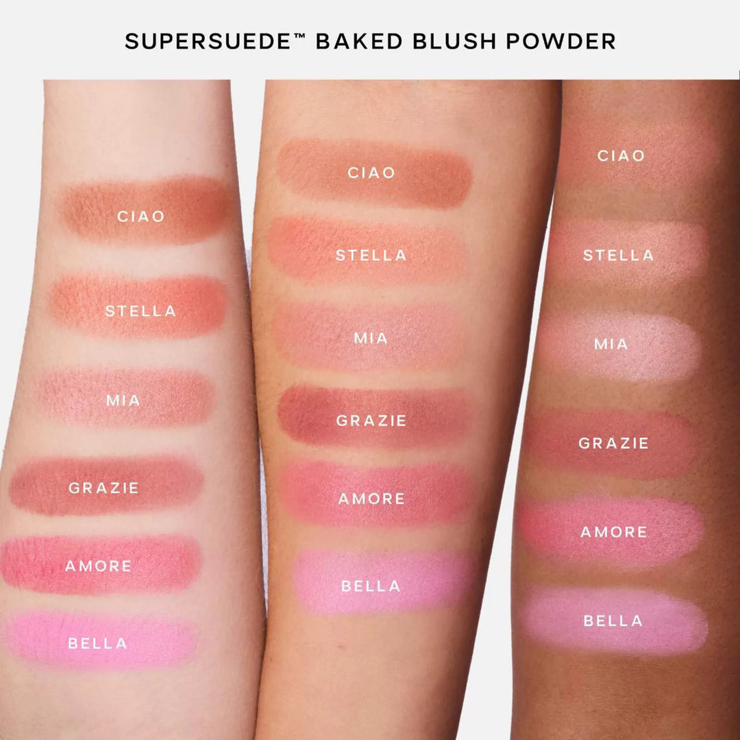 Saie SuperSuede Talc-Free Powder Blush Amore