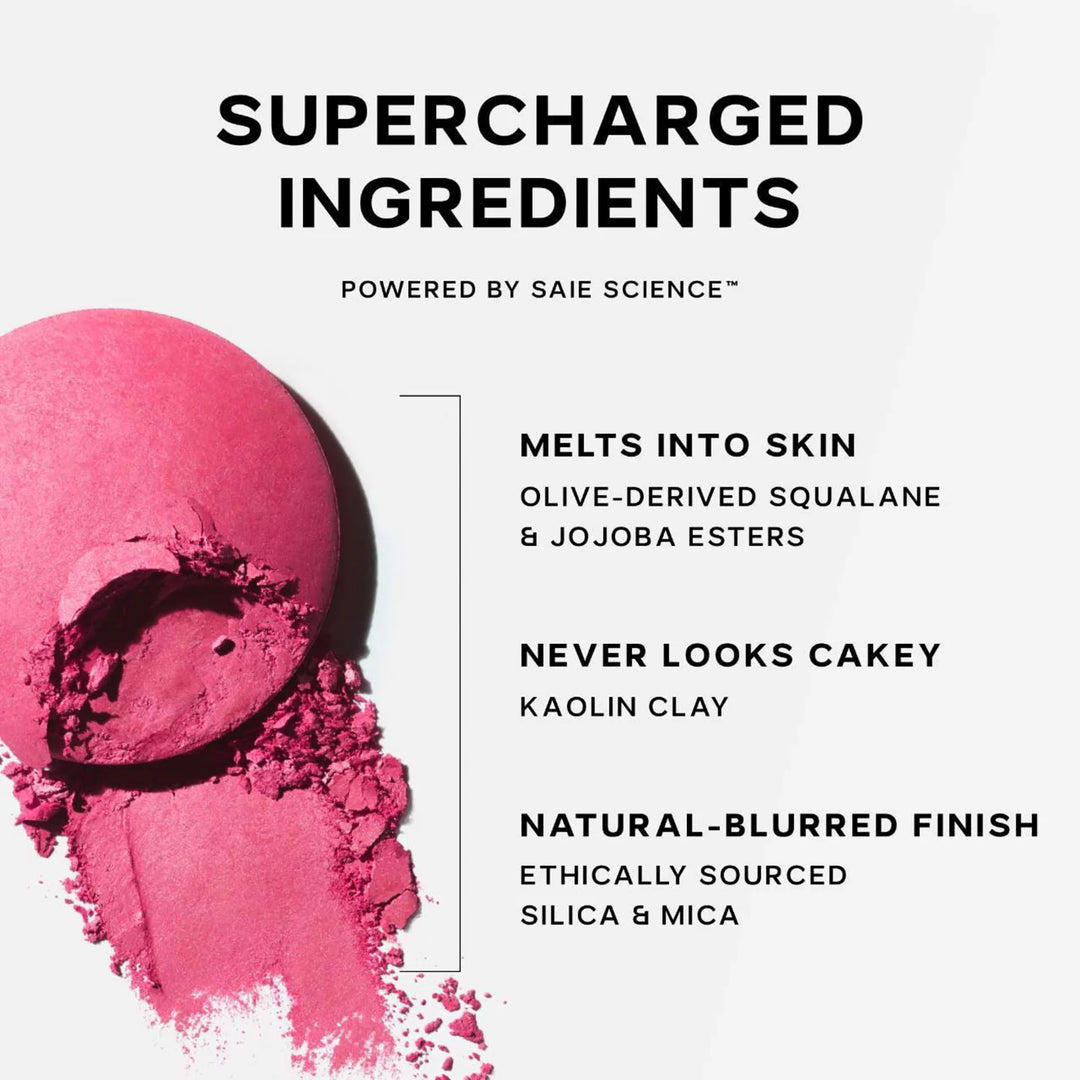Saie SuperSuede Talc-Free Powder Blush Amore