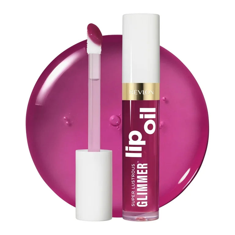 Revlon Super Lustrous Hearts Glimmer Lip Oil 006 Plum Pop