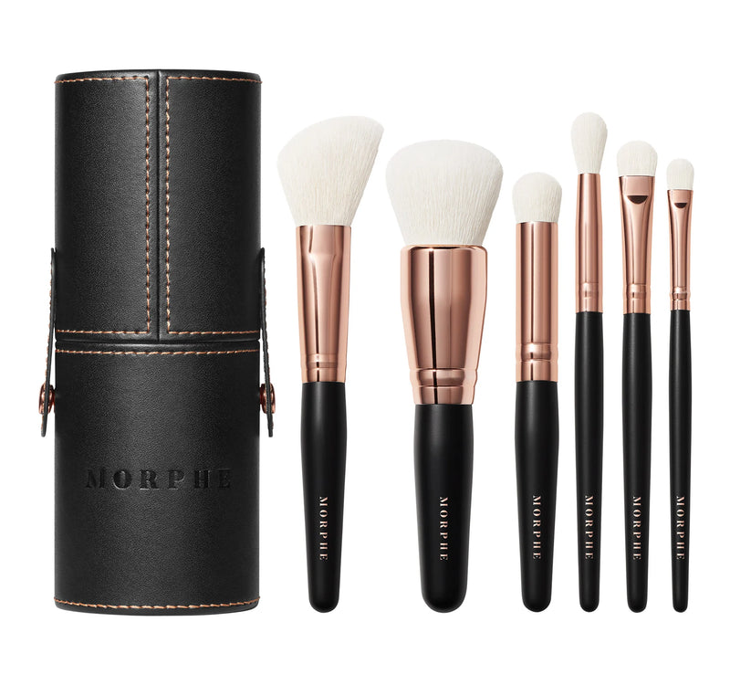 Morphe Rosé Away Travel Brush Set - 6pc