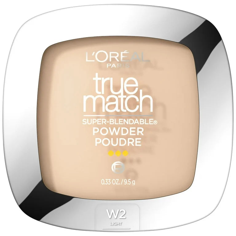 Loreal Paris True Match Super Blendable Oil Free Makeup Powder, Light Ivory W2