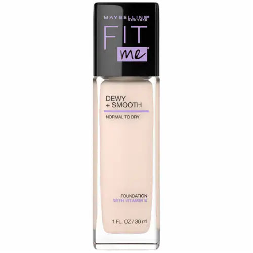 Maybelline Fit Me Dewy + Smooth Liquid Foundation 102 Fait Porcelain