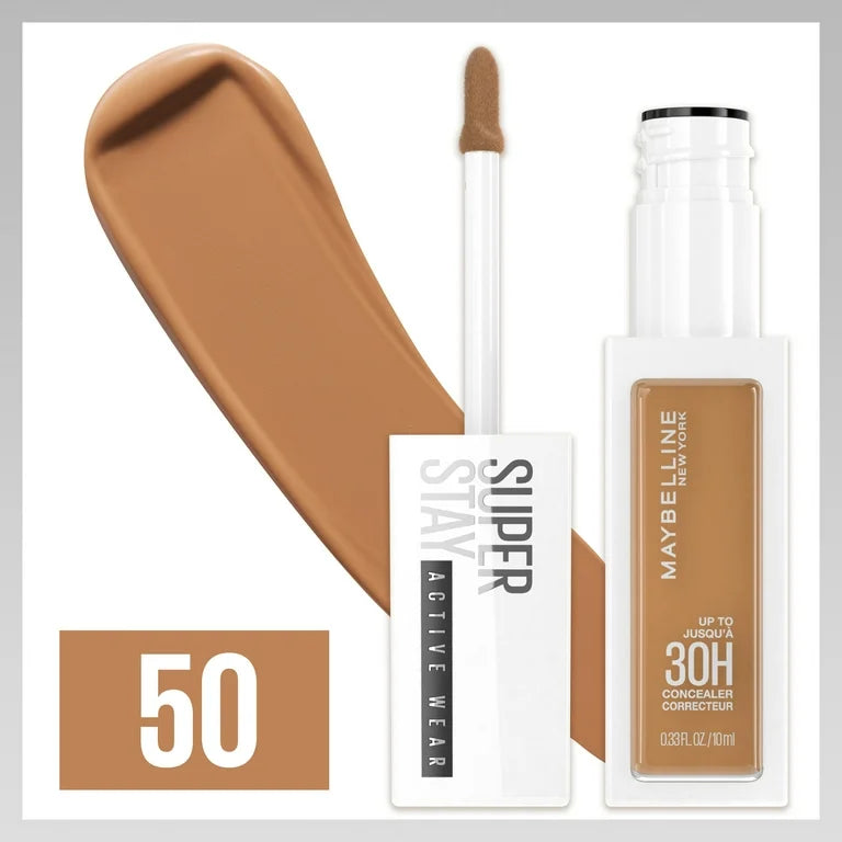 Maybelline New York Super Stay Active Wear Liquid Concealer, Up to 30hr Wear 50