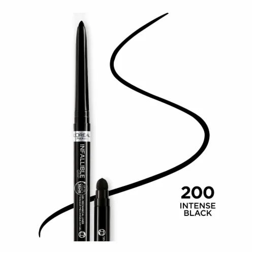 Loreal Paris Infallible Grip Mechanical Gel Eyeliner Pencil - 200 Intense Black