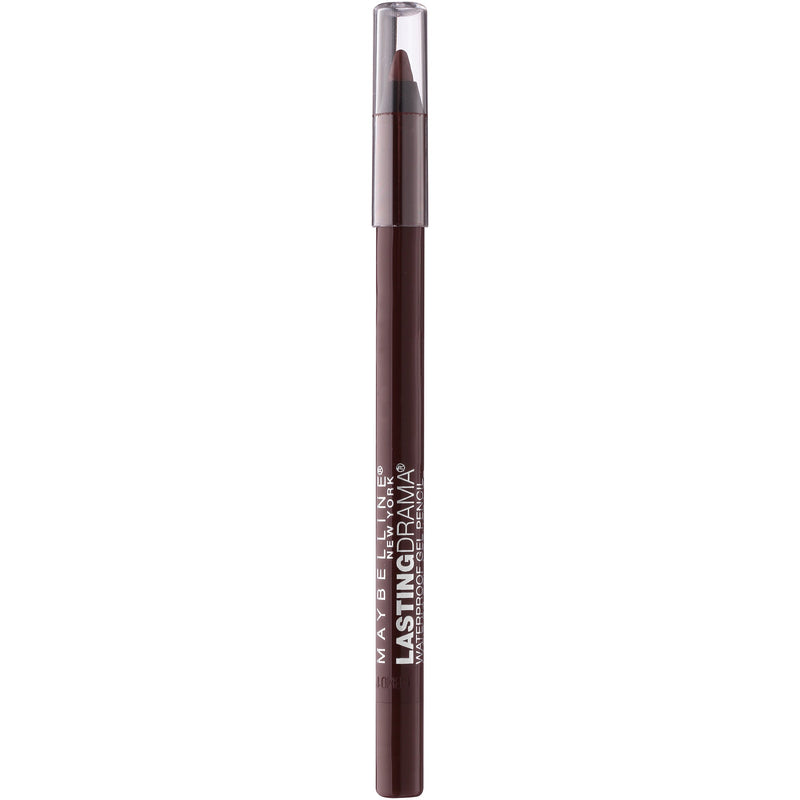 Maybelline Eyestudio Lasting Drama Waterproof Matte Gel Pencil Brown Eyeliner Makeup, 604 Glazed Toffee