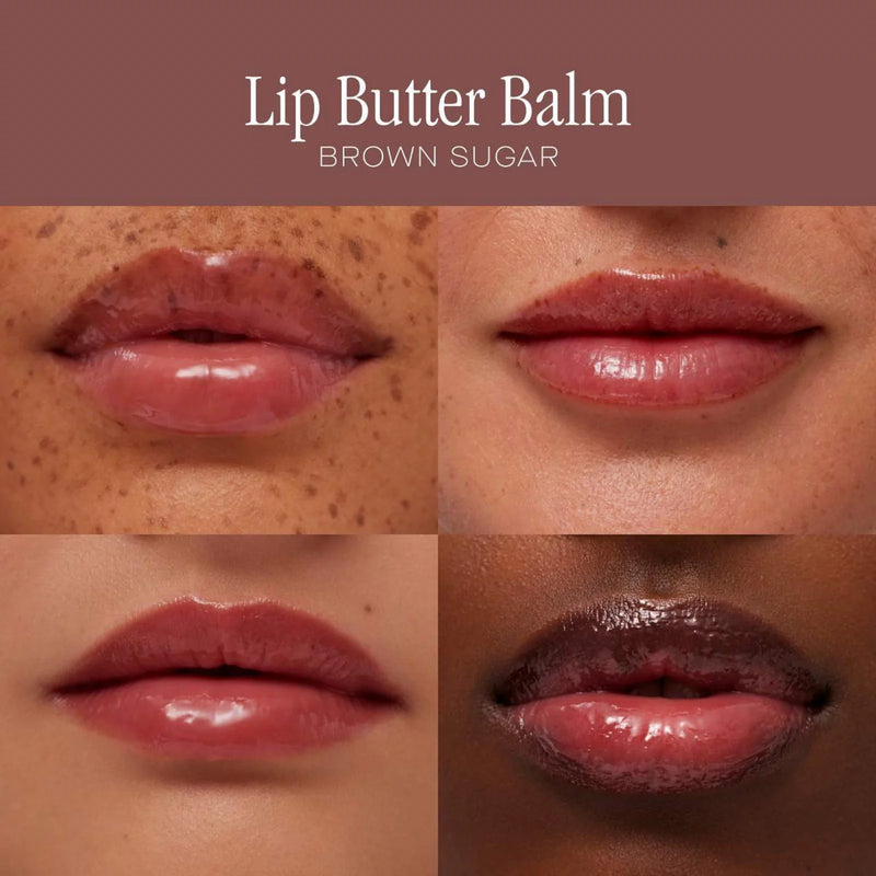 Summer Friday Lip Butter Balm Treatment for Hydration + Nourishing Shine Brown Sugar