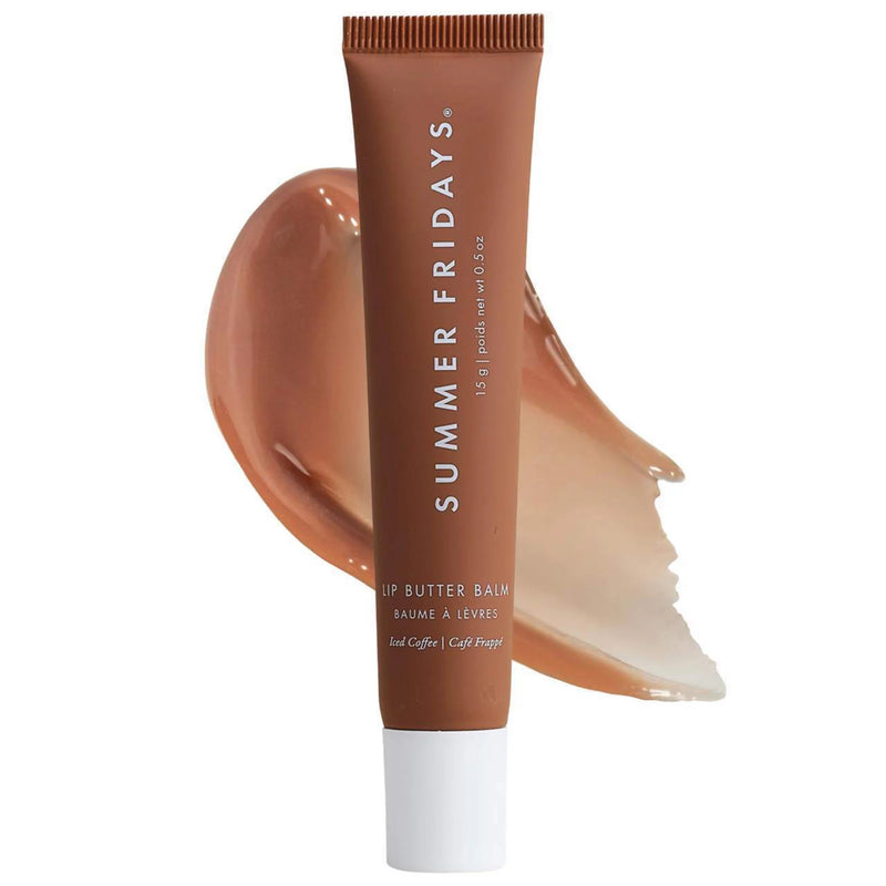 Summer Friday Lip Butter Balm Treatment for Hydration + Nourishing Shine Iced Coffee
