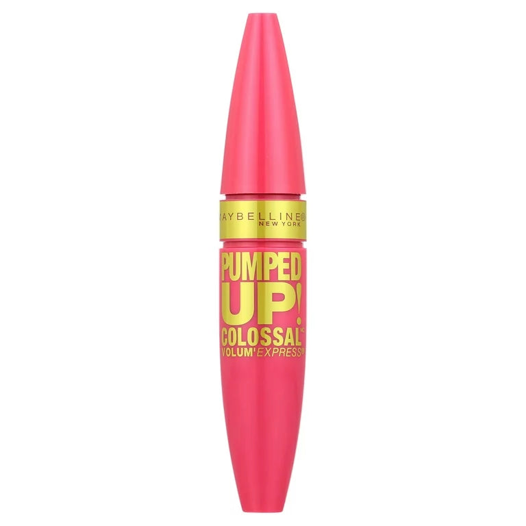 Maybelline New York Volum Express Pumped Up, Colossal Washable Mascara, Glam Black 214 (Made in Usa)