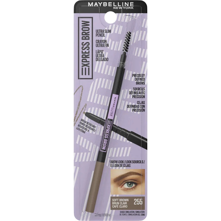 Maybelline New York Express Brow Ultra Slim Pencil 255 Soft Brown