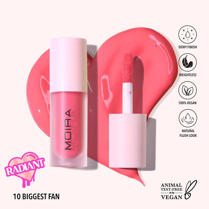 Moira  Cosmetics Love Steady Liquid Blush (010, Biggest Fan)