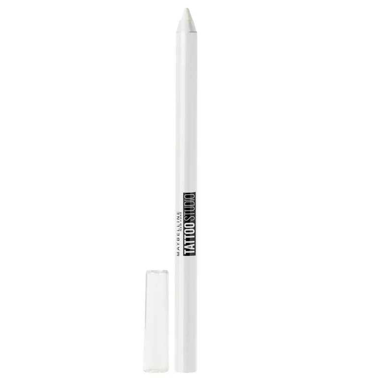 Maybelline New York Tattoo Studio Waterproof Eyeliner Pencil Makeup,970 Polished White