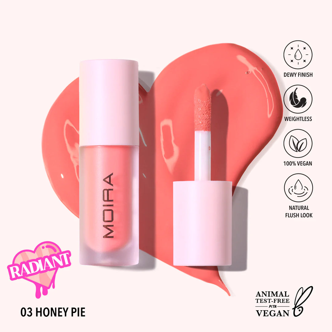 Moira Cosmetics Love Steady Liquid Blush (003, Honey Pie)