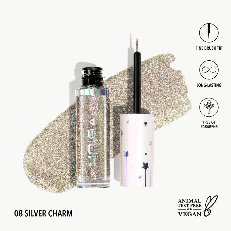 Moira Cosmetics Glitter Glitter Liner (008, Silver Charm)