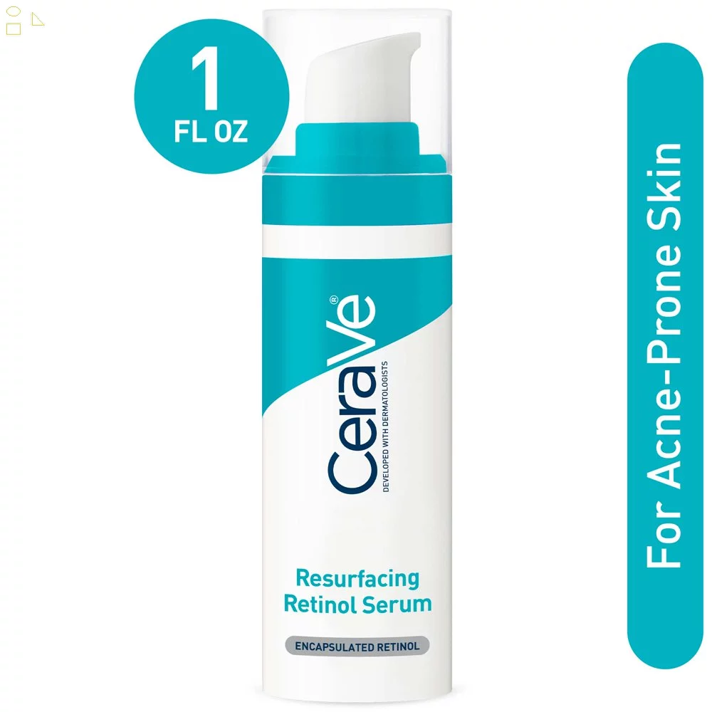 CeraVe Resurfacing Retinol Serum texture swatch on skin