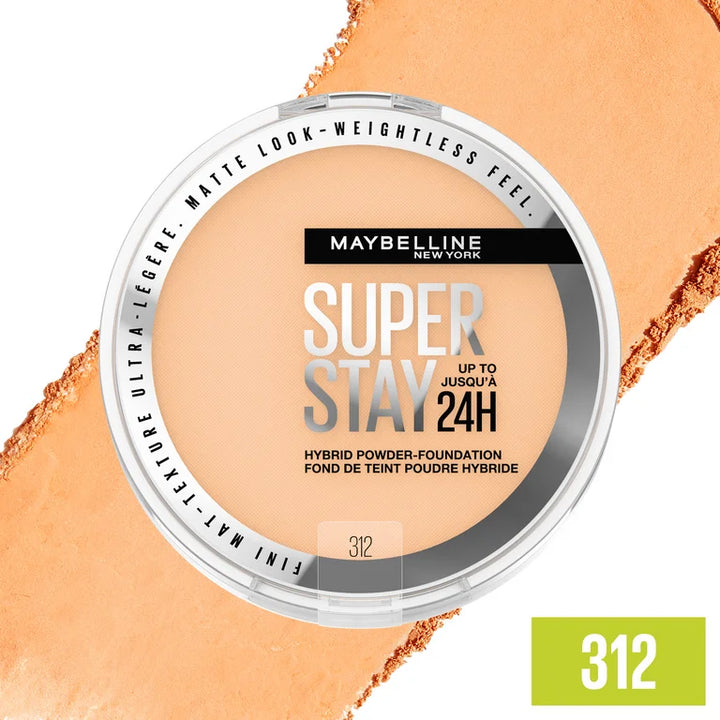 Maybelline Super Stay Up To 24Hr Hybrid Powder-Foundation Golden 312