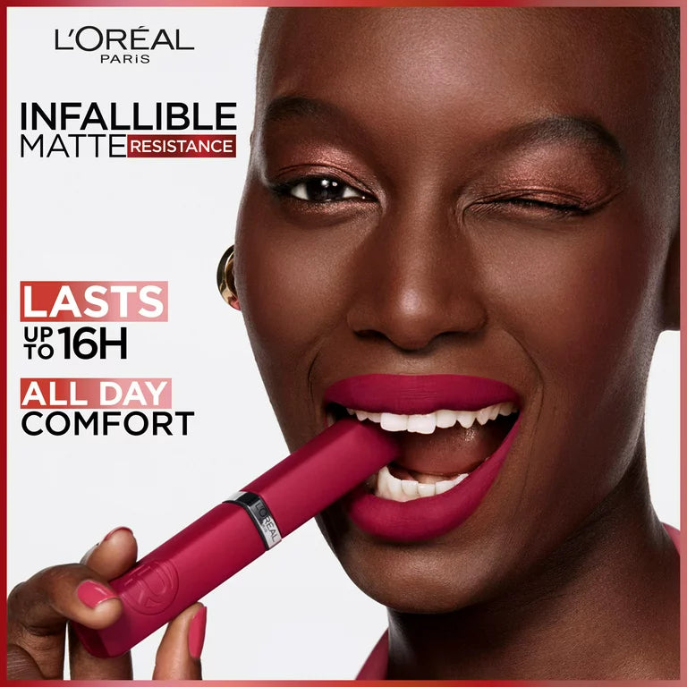 Loreal Paris Infallible Matte Resistance Long Lasting Lipstick, 230 shopping Spree