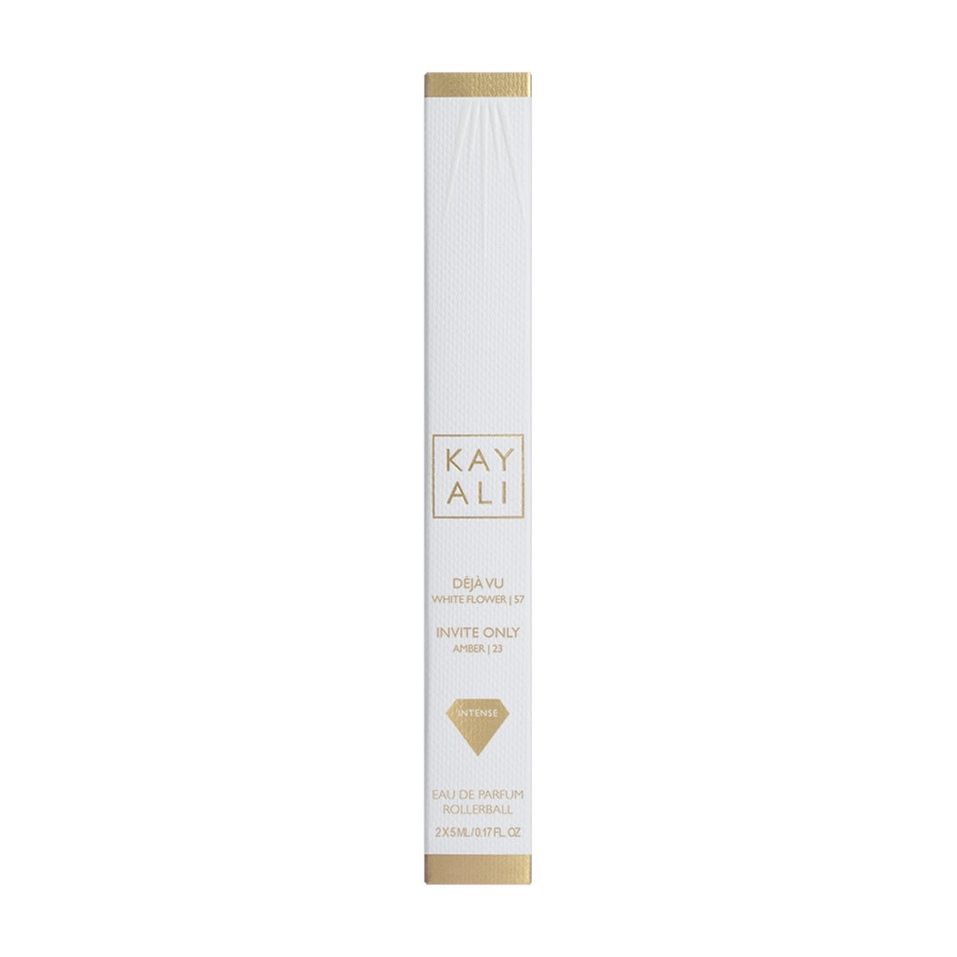 KAYALI Deja Vu White Flower 57 & Invite Only Amber 23 Eau De Parfum Roller Ball 2x5 ml