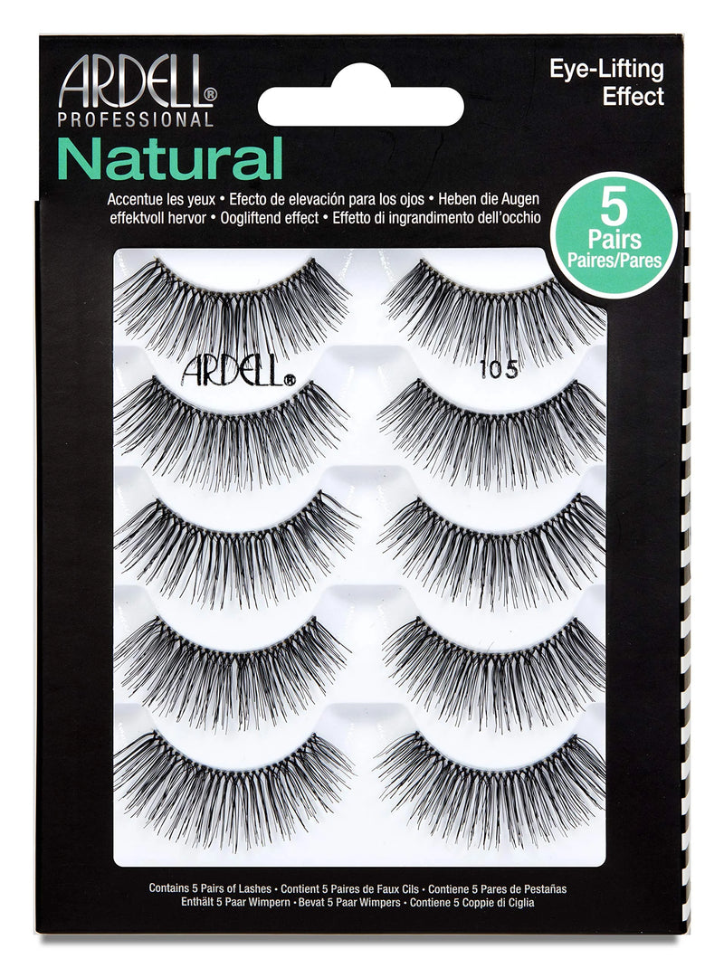 Ardell Natural Multipack Black 105  5 Pairs