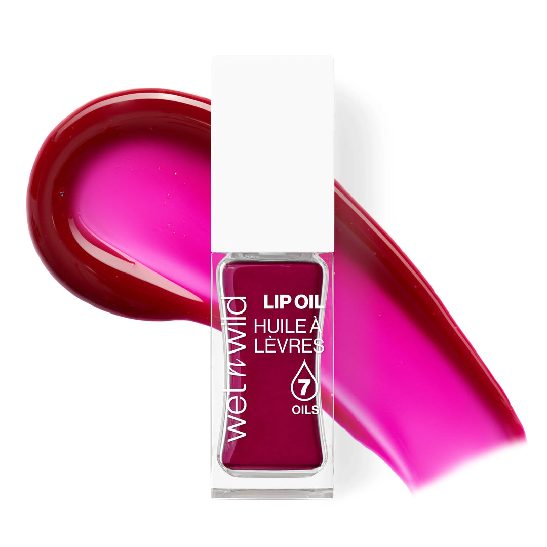 Wetn Wild Lip Oil 7 Oils Huiles Merlot Glass