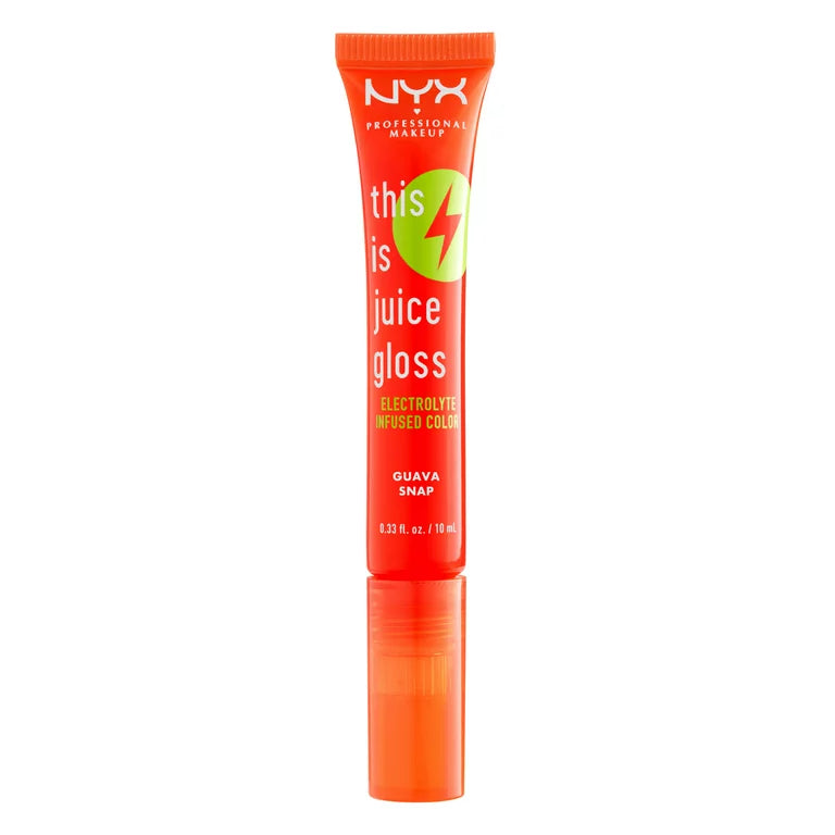 NYX Professional Makeup This Is Juice Gloss, Hydrating Lip Gloss, Guava Snap