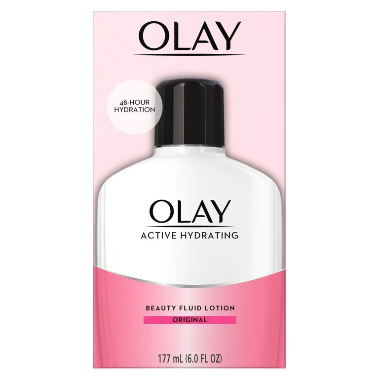 Olay Facial Lotion Active Hydrating Beauty Facial Moisturizing Lotion, 6 fl oz