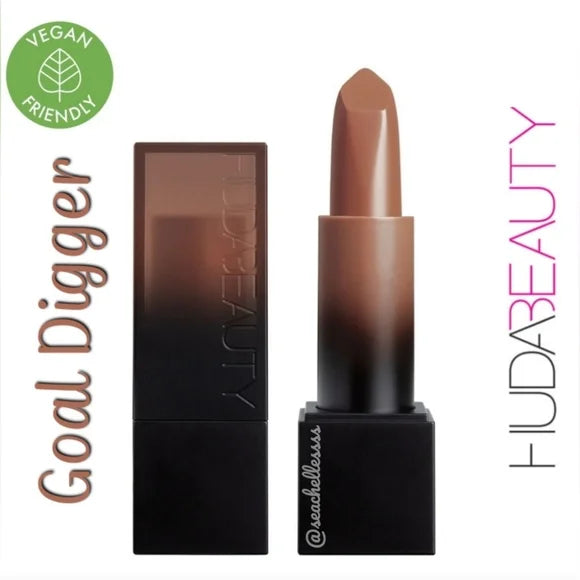 Huda Beauty Sweet Nudes Power Bullet Cream Glow Lipstick Goal Digger