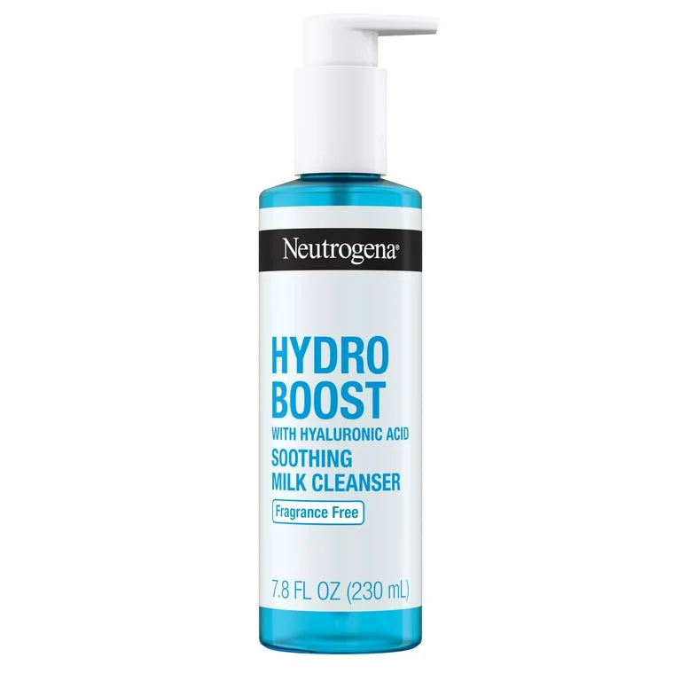 Neutrogena Hydro Boost With Hyaluronic Acid  Soothing Milk Cleanser, 7.8 Oz