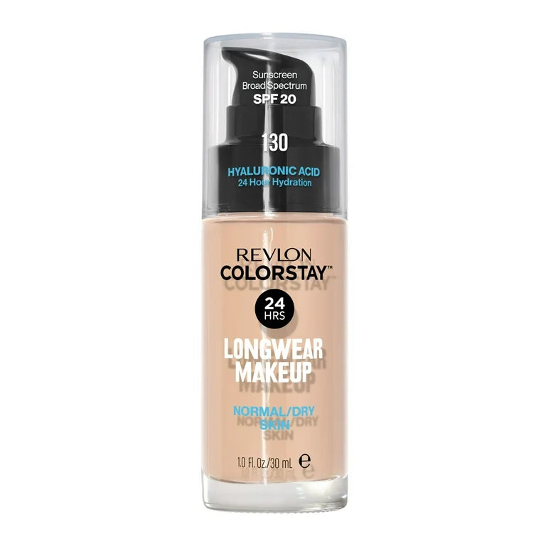 Revlon ColorStay Liquid Foundation, Normal/Dry Skin, SPF 20 130 Porcelain