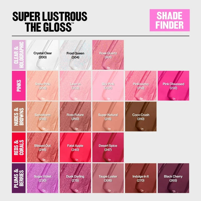 Revlon Super Lustrous Moisturizing High Shine Lip Gloss, 304 Frost Queen