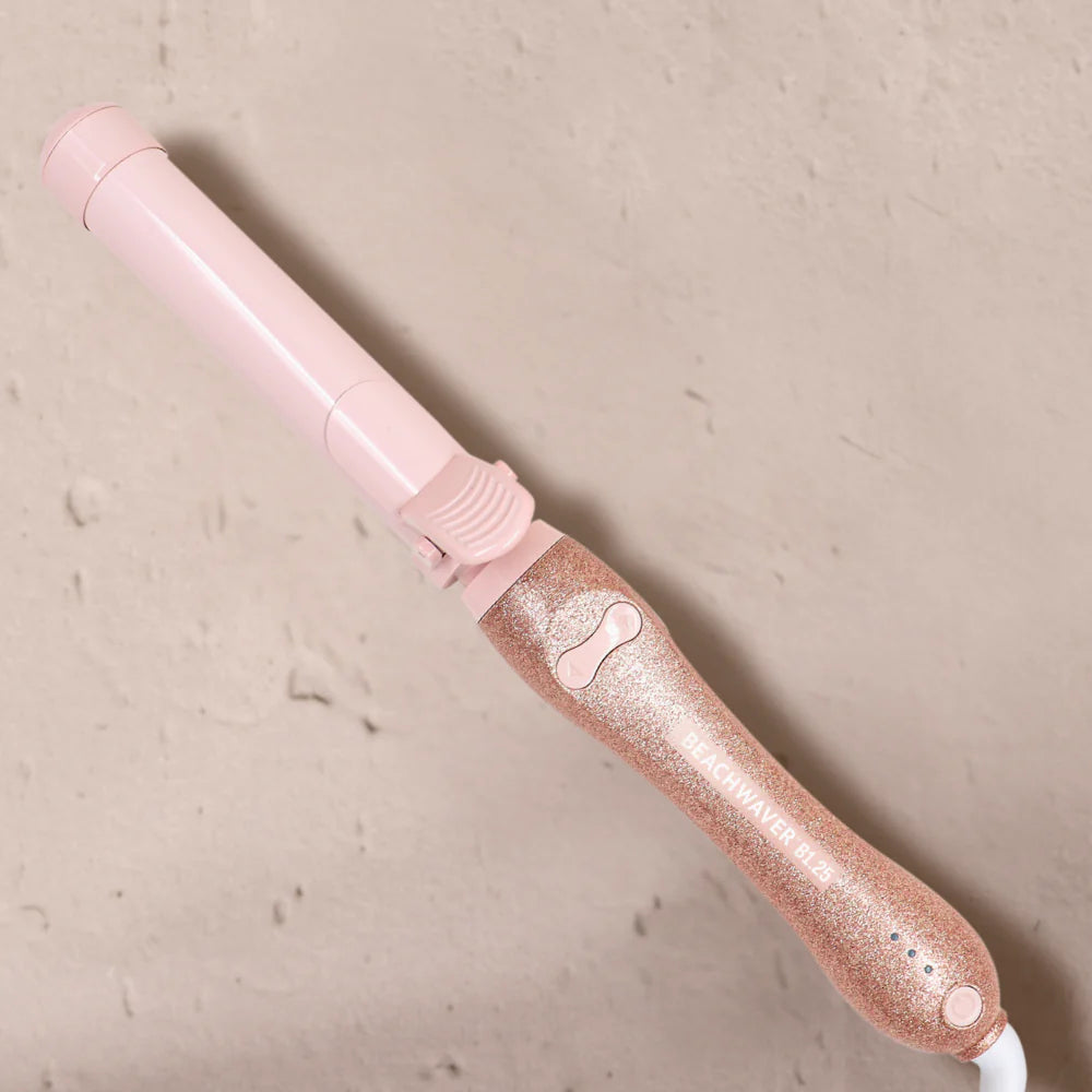 BeachWaver B1 Series Glitter Rotating Curling Iron Color Pink