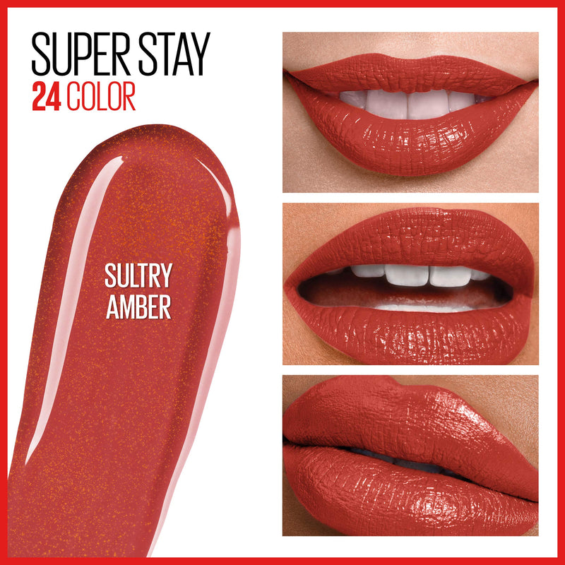 Maybelline Super Stay 24 2-Step Long Lasting Liquid Lipstick Color 915 Sultry Amber