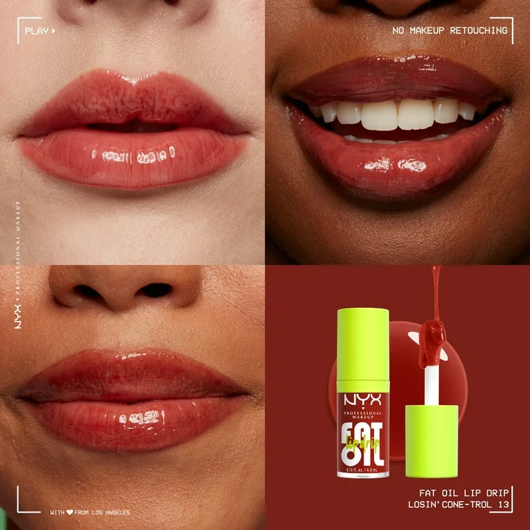 Nyx Cosmetics Fat Oil Lip Drip Lip Gloss 13 Losin ConeTrol