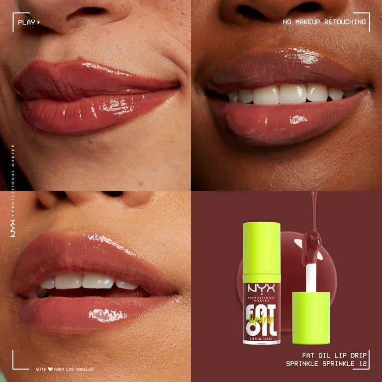 Nyx Cosmetics Fat Oil Lip Drip Lip Gloss 12 Sprinkle