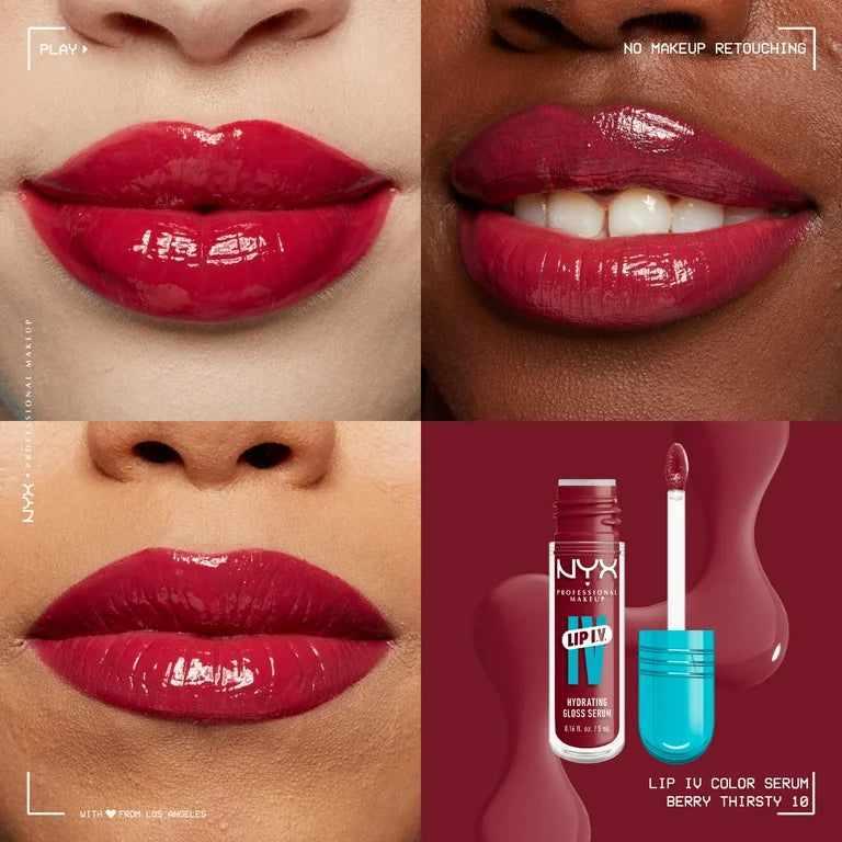 Nyx Lip IV Hydrating Gloss Stain 10 Berry Thristy