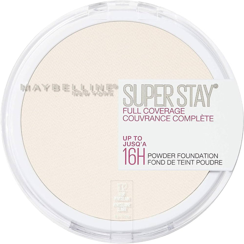 Maybelline Super Stay Full Coverage Powder Foundation 102 Fair porcelain