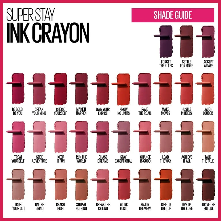 Maybelline New York SuperStay Ink Crayon Lipstick 20 Enjoy The View