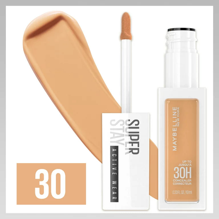 Maybelline Super Stay Active Wear Liquid Concealer, Up to 30hr Wear Shade 30
