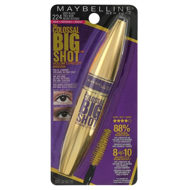 Maybelline New York Volum' Express The Colossal Big Shot Washable Mascara 224 Very Black