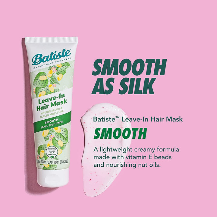 Batiste Heat Protectant For Hair & Leave In Conditioner Hair Mask, Smooth Formula, Hair Conditioner for Dry or Wet Hair, Infused with vitamin E for Enhancing Haircare
