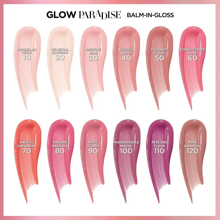 Loreal Paris Glow Paradise Lip Balm in Gloss, 70 Angelic Daydream