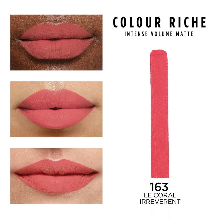 Loreal Paris Colour Riche Intense Volume Matte Lipstick 163 Le Coral Irreverent