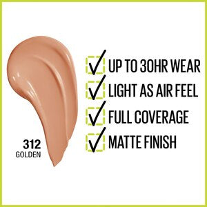 Maybelline Super Stay Full Coverage Foundation 312 Golden