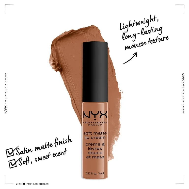 NYX Soft Matte Lip Cream, Lightweight Liquid Lipstick London