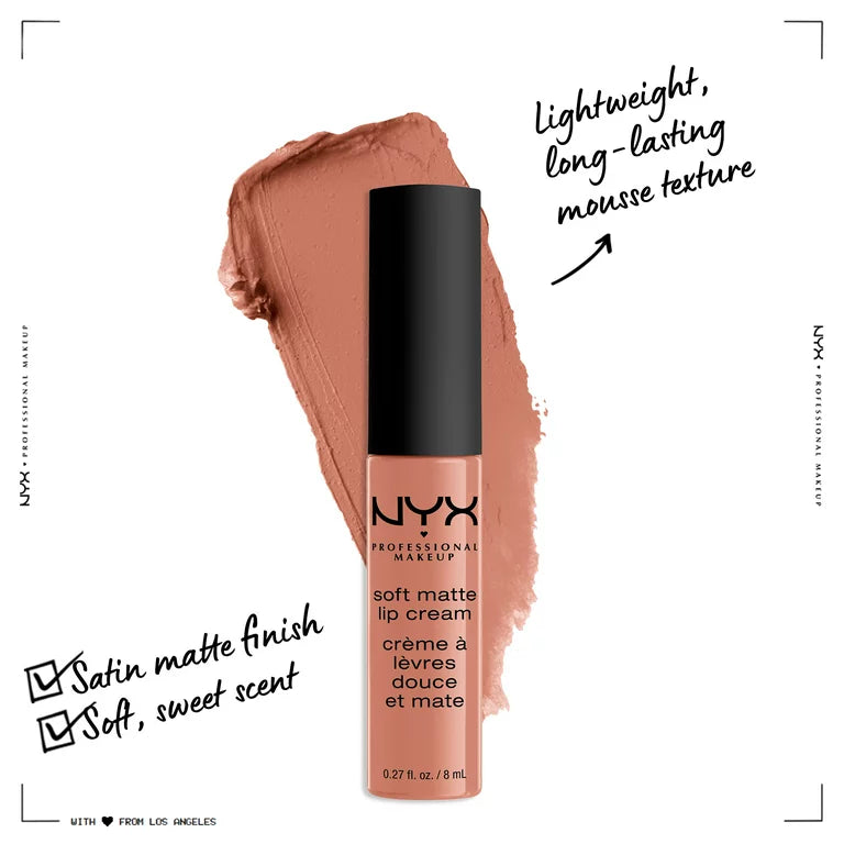 NYX Soft Matte Lip Cream, Lightweight Liquid Lipstick Athens