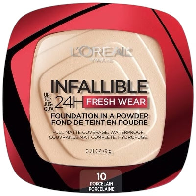 Loreal Paris Infallible Up to 24H Fresh Wear Foundation in a Powder 10 Porcelain
