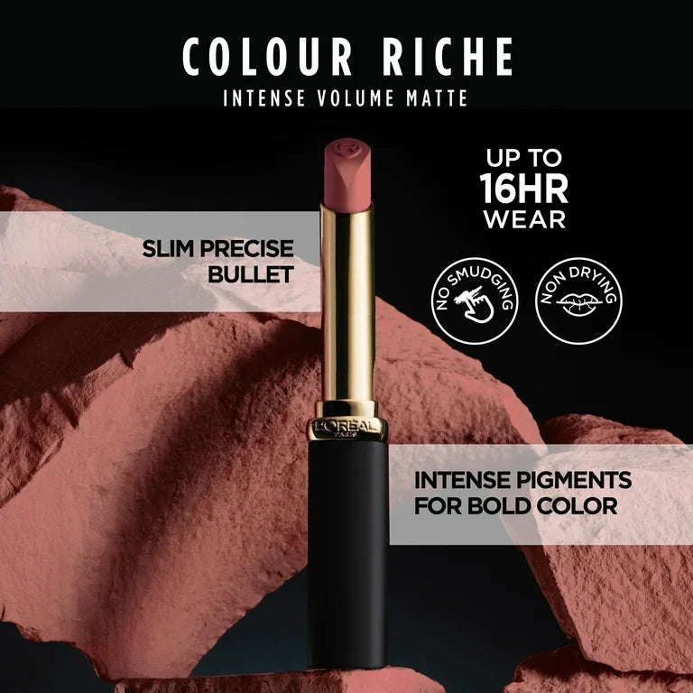 Loreal Paris Colour Riche Intense Volume Matte Lipstick, 635 Worth It Medium