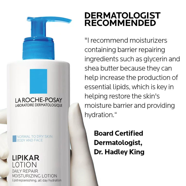 La Roche Posay  Lipikar Body Lotion Daily Repair Moisturizing Lotion for Dry Skin